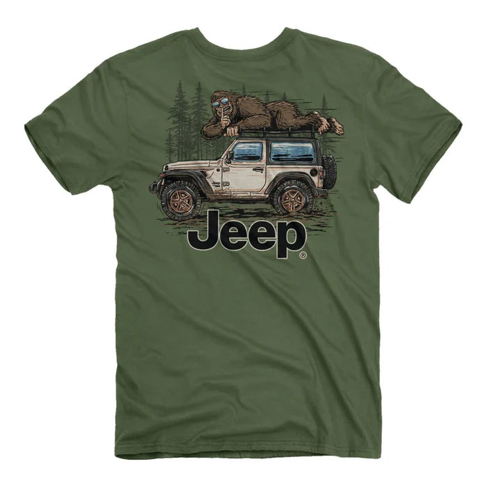 JedCo Squatch on Jeep Tshirt