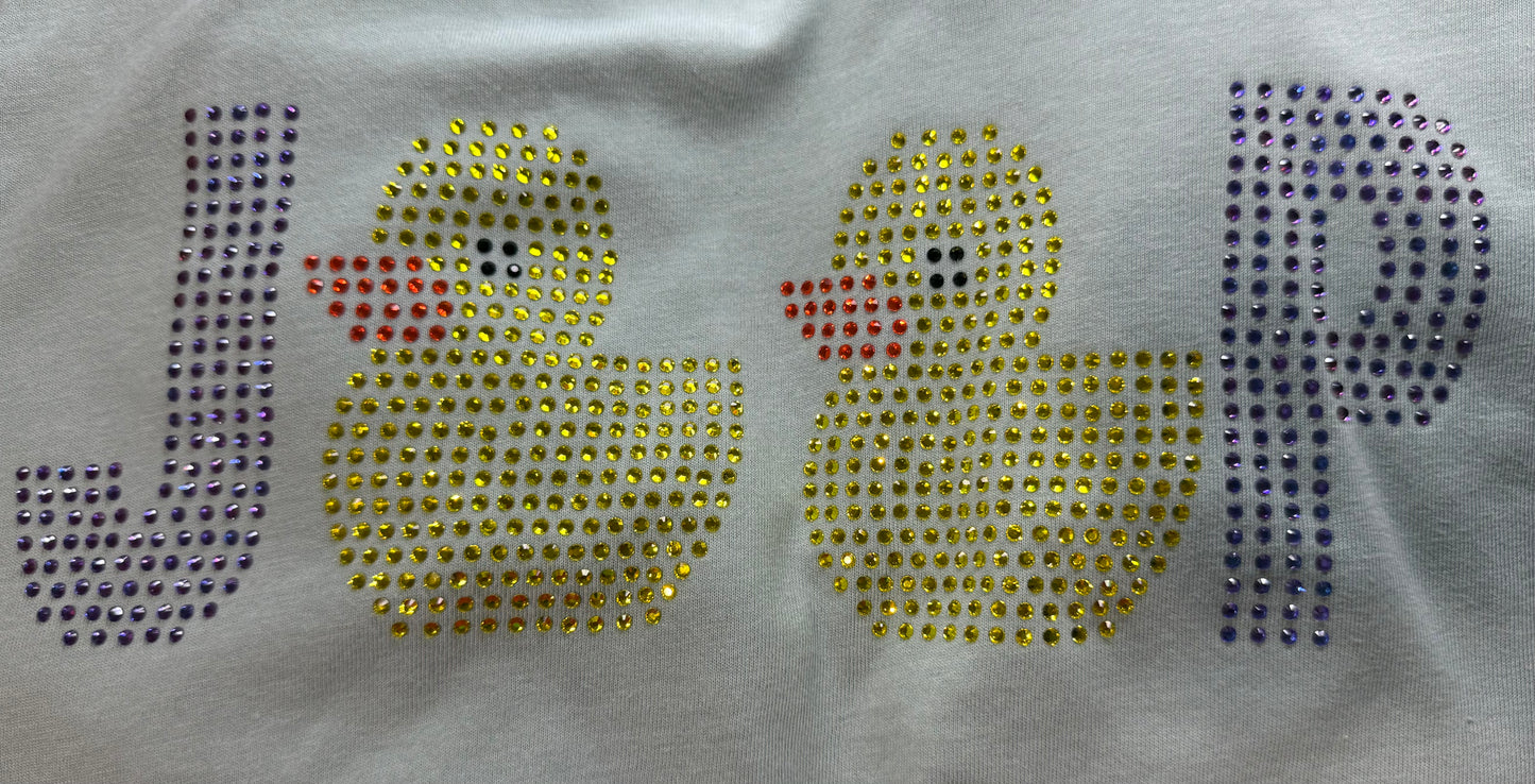 Rhinestone Duck Duck Tshirt