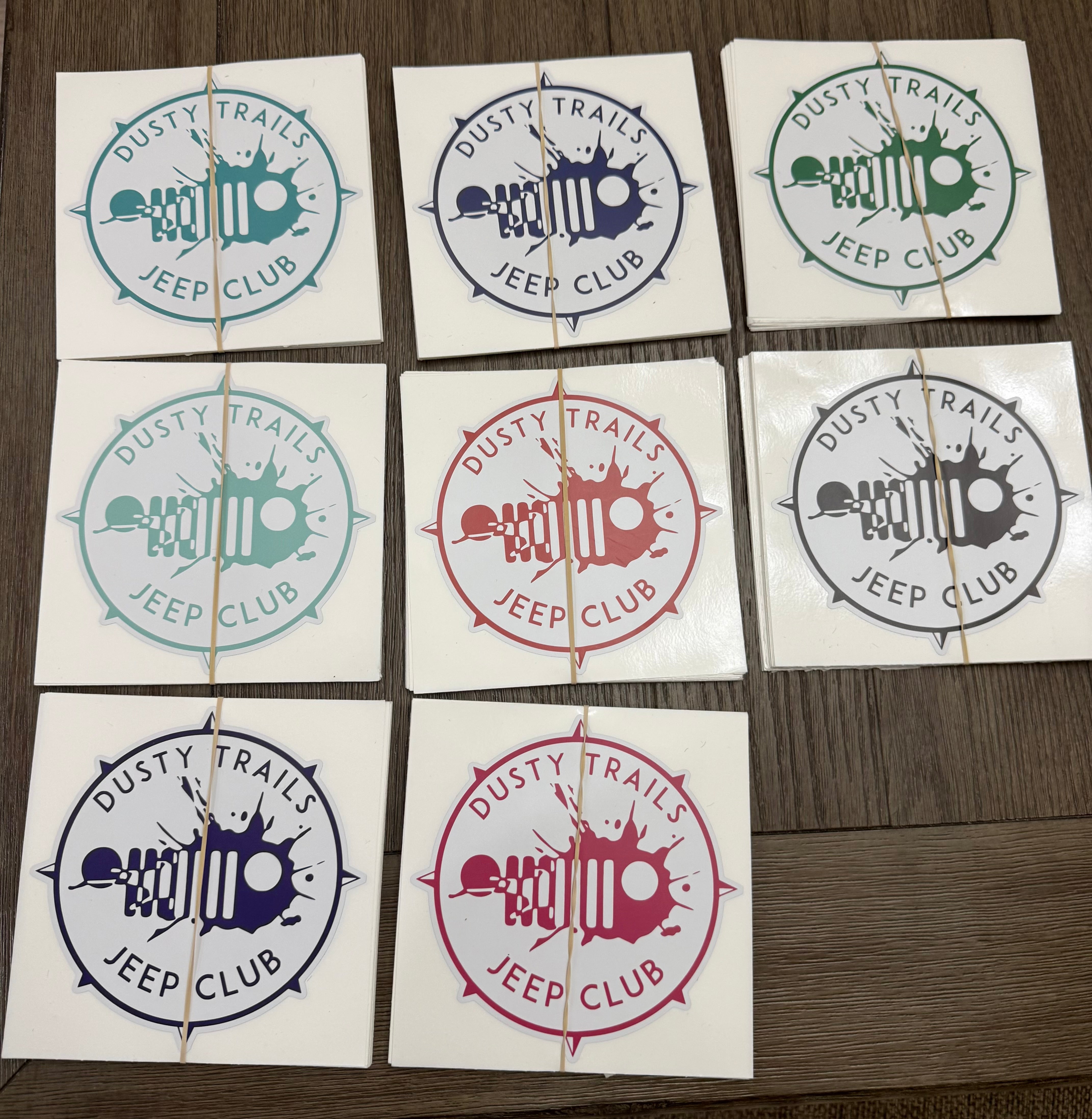 DTJC Sticker-White Background – Dusty Trails Jeep Club