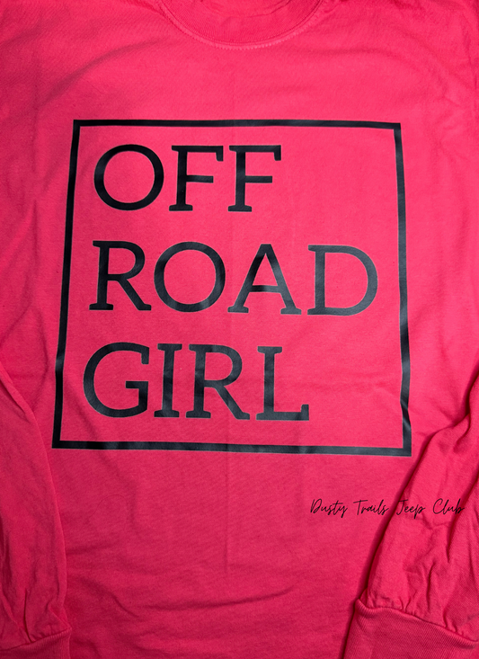 Red Off Road Girl Long Sleeve